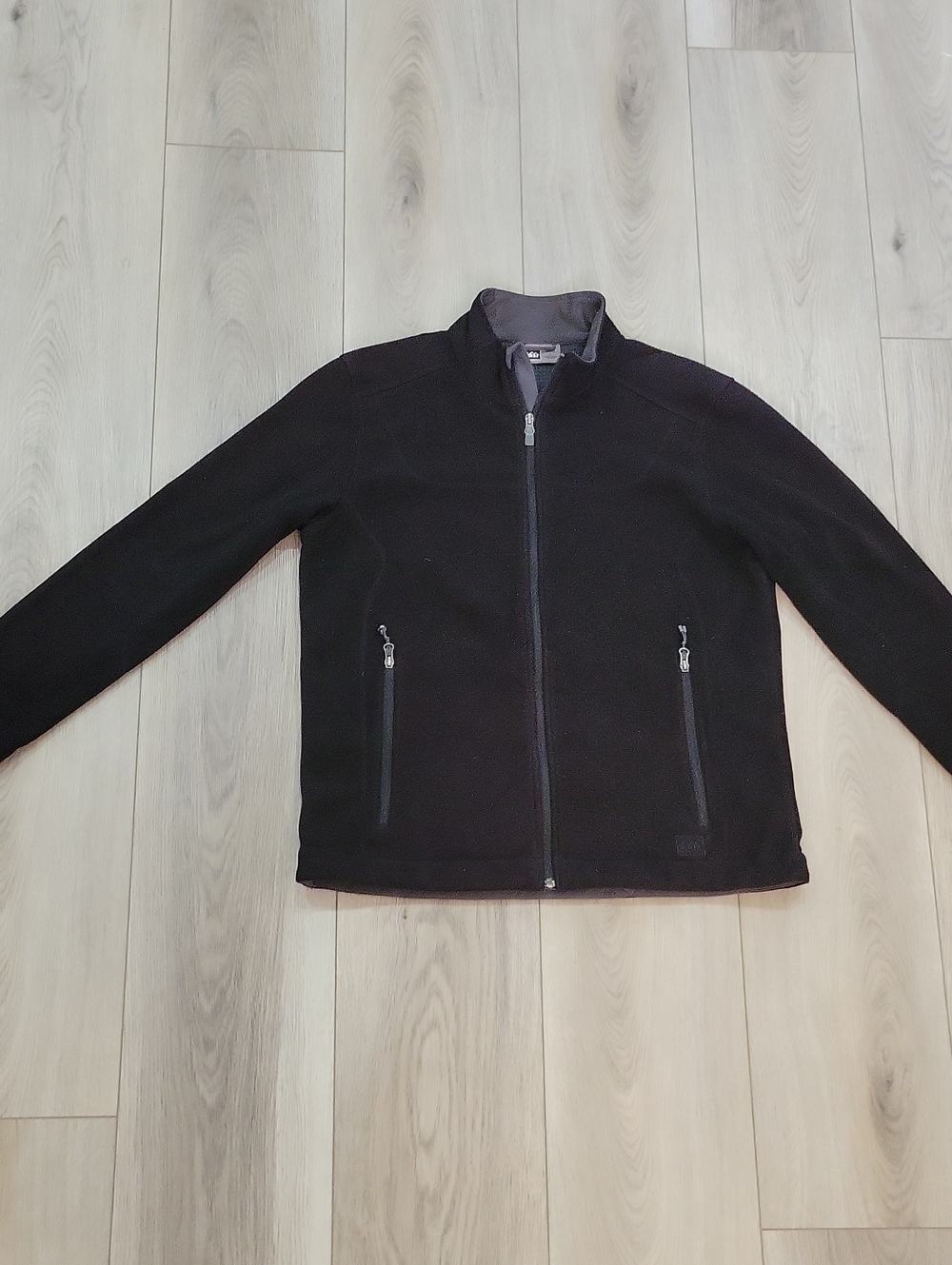 REI Black Zip-Up Men's Fleece Jacket
